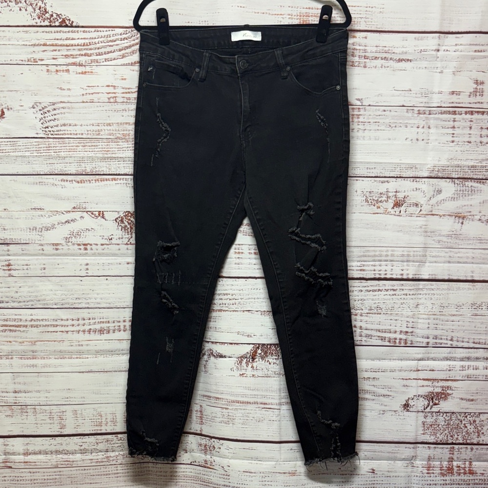 KanCan Black Wash Skinny Ankle Jeans
